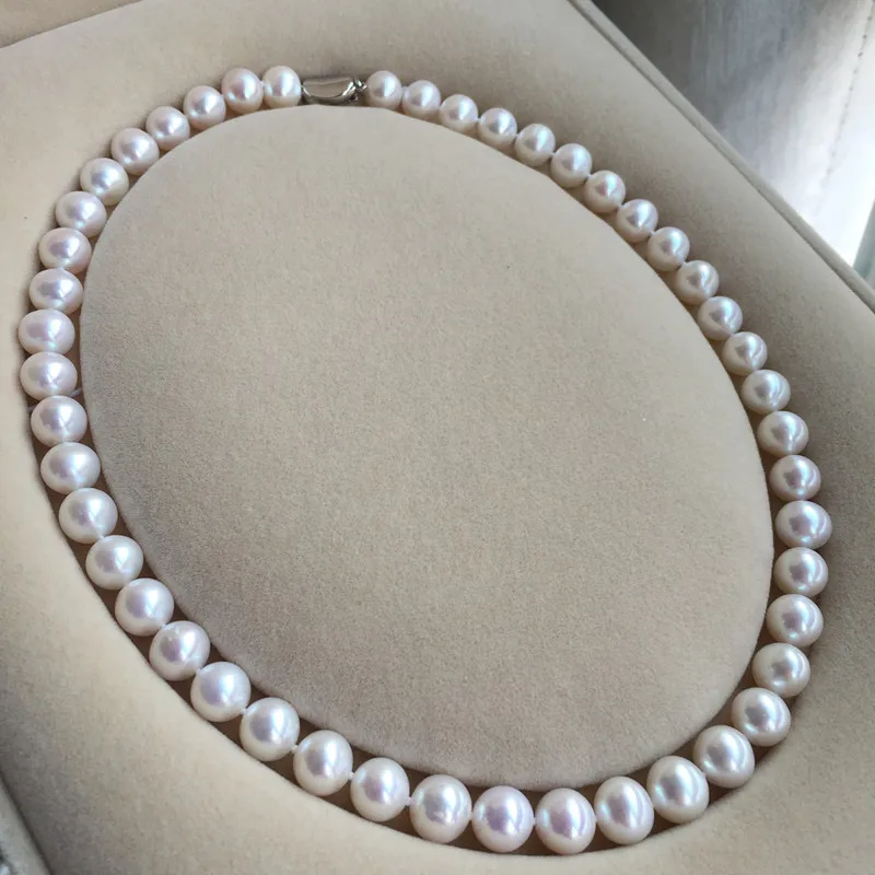 Accompanied by for life Women Gift word 925 Sterling Ms. real Taihu is the natural freshwater pearl necklace 9-10 mm white pi
Accompanied by for life Women Gift word 925 Sterling Ms. real Taihu is the natural freshwater pearl necklace 9-10 mm white pi