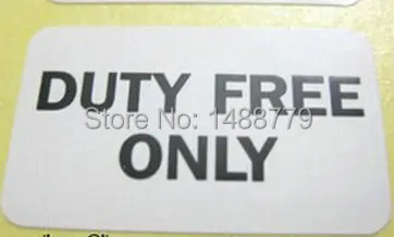 1000 labels/lot DUTY FREE ONLY 25x15mm Self-adhesive sticker Item No.yu08 free shipping
1000 labels/lot DUTY FREE ONLY 25x15mm Self-adhesive sticker Item No.yu08 free shipping