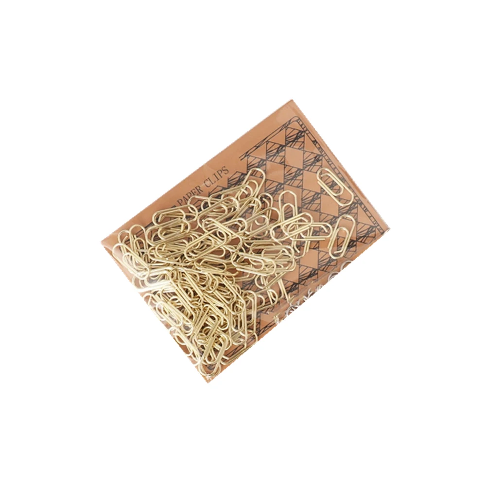 Gold Mini Paper Clips 50Pcs Small Metal Paperclip 15mm Golden Plating Finish Bookmarks for Office School Stationery Supplies
Gold Mini Paper Clips 50Pcs Small Metal Paperclip 15mm Golden Plating Finish Bookmarks for Office School Stationery Supplies