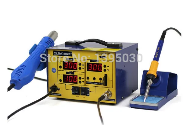 Rework Station Hot Gun Soldering Station (Brushless fan) Lead Free 2 In 1 Soldering Station Rework Station
Rework Station Hot Gun Soldering Station (Brushless fan) Lead Free 2 In 1 Soldering Station Rework Station