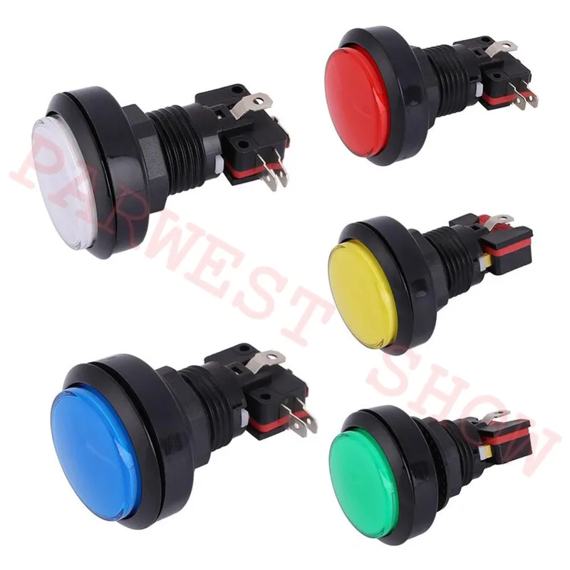 20pcs/lot 45mm Round Illuminated LED push button with micro switch for arcade game machine / Arcade parts 5 color for choose
20pcs/lot 45mm Round Illuminated LED push button with micro switch for arcade game machine / Arcade parts 5 color for choose