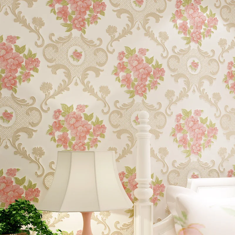 beibehang 3d non - woven wallpaper simple European - style garden large flower room full floor bedroom living room wall paper
beibehang 3d non - woven wallpaper simple European - style garden large flower room full floor bedroom living room wall paper