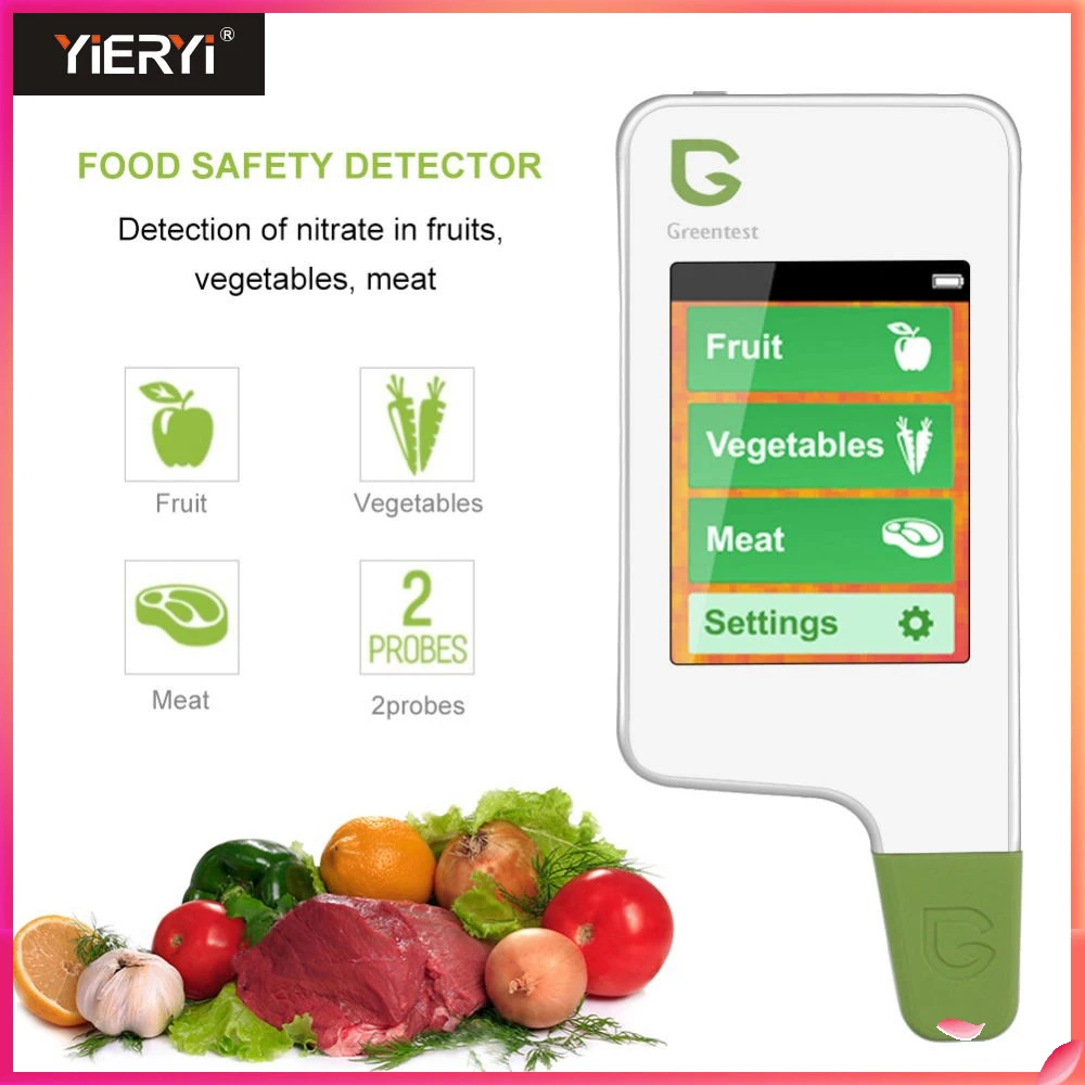 Цифровой нитратный тестер GREENTEST 2 для продуктов, прибор для проверки безопасности пищевых продуктов, овощей, фруктов, мяса, нитрата, осадка
Цифровой нитратный тестер GREENTEST 2 для продуктов, прибор для проверки безопасности пищевых продуктов, овощей, фруктов, мяса, нитрата, осадка