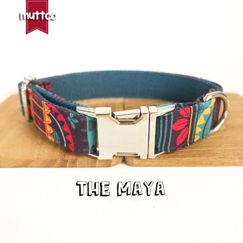 MUTTCO retailing special ethnic style colorful handmade soft dog collars THE MAYA self-created dog collar 5 sizes UDC043
MUTTCO retailing special ethnic style colorful handmade soft dog collars THE MAYA self-created dog collar 5 sizes UDC043