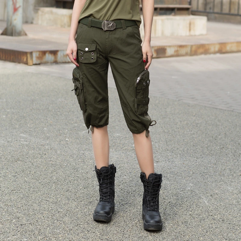 Camouflage Tactical Shorts Women Men Military Cargo Cropped Trousers Army Couple Multi-pocket Cotton Breathable Shorts With Belt
Camouflage Tactical Shorts Women Men Military Cargo Cropped Trousers Army Couple Multi-pocket Cotton Breathable Shorts With Belt