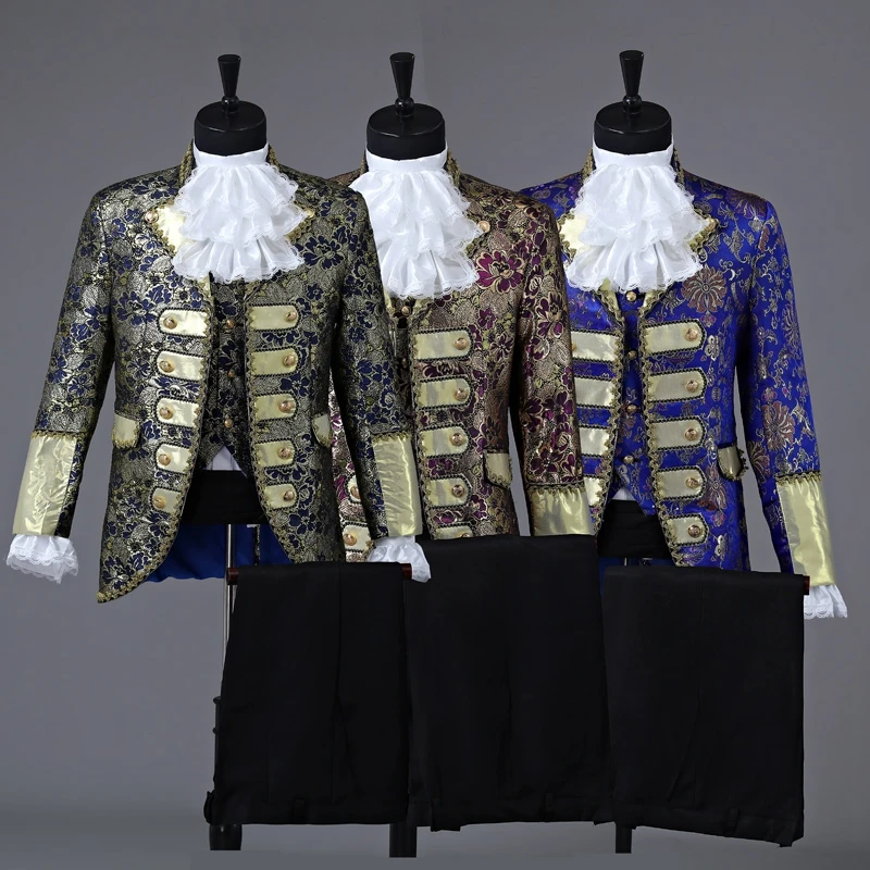Freeship Medieval Renaissance mens suit period clothing Halloween performance /Prince William /civil war/Colonial Belle stage
Freeship Medieval Renaissance mens suit period clothing Halloween performance /Prince William /civil war/Colonial Belle stage