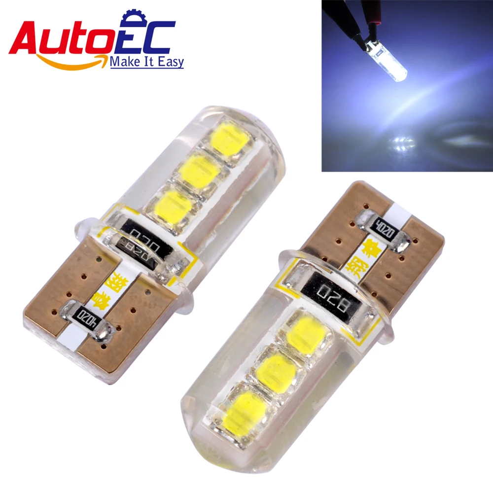AutoEC 100x T10 6 SMD 1820 led with Silicone shell Lights Bulb No Error car auto reverse rear lamp bulb #LB139
AutoEC 100x T10 6 SMD 1820 led with Silicone shell Lights Bulb No Error car auto reverse rear lamp bulb #LB139