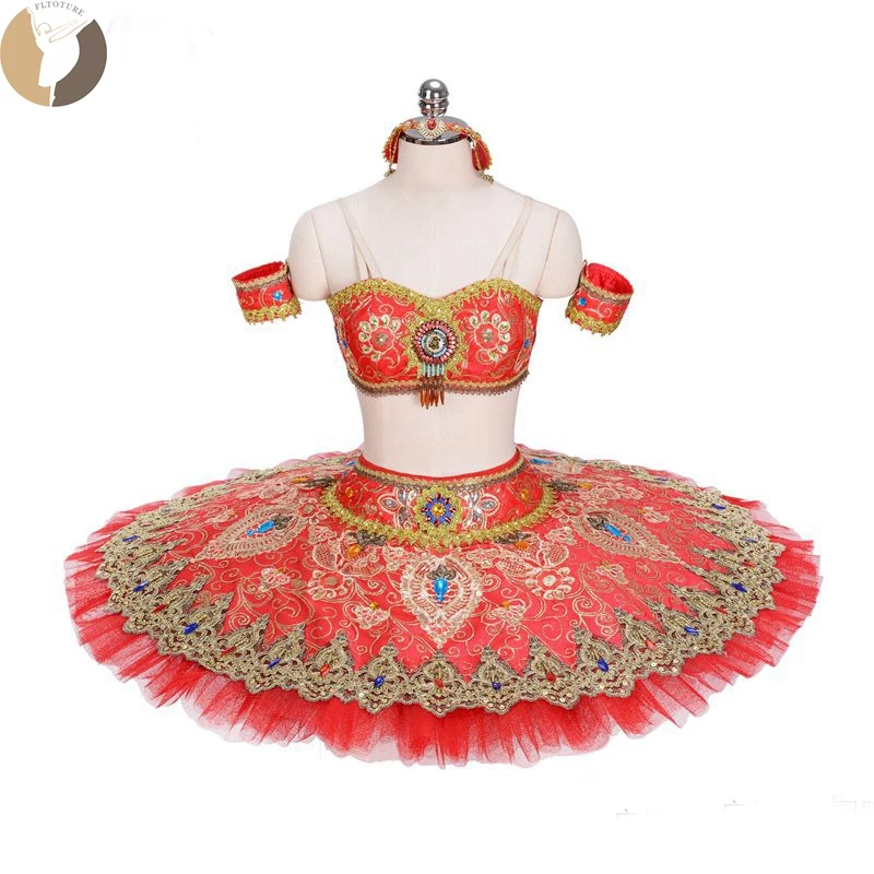 Ballet La Bayadere Tutu Skirts For Girl Two Pieces Professional Dance Costume For Sale Ballet Pancake Platter Red Tutus Headwear
Ballet La Bayadere Tutu Skirts For Girl Two Pieces Professional Dance Costume For Sale Ballet Pancake Platter Red Tutus Headwear