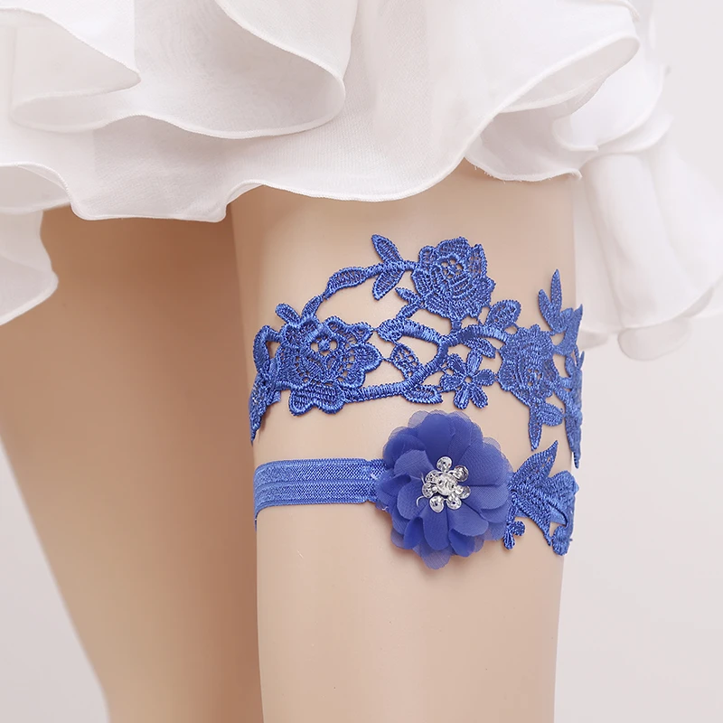 Top quality Bride Garters blue Lace flower Wedding Garter Women's Sexy Leg ring Belt Suspender party supplies accessories
Top quality Bride Garters blue Lace flower Wedding Garter Women's Sexy Leg ring Belt Suspender party supplies accessories