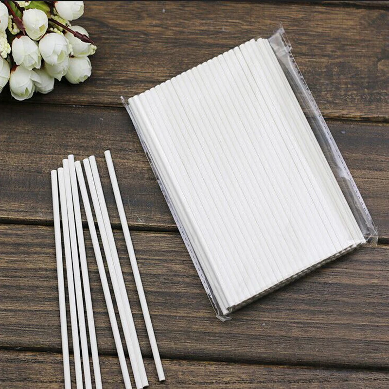 New 50pcs/lot 15cm Lolipop Sticks Eco-friendly White DIY Paper Chocolate Pop Sticks
New 50pcs/lot 15cm Lolipop Sticks Eco-friendly White DIY Paper Chocolate Pop Sticks