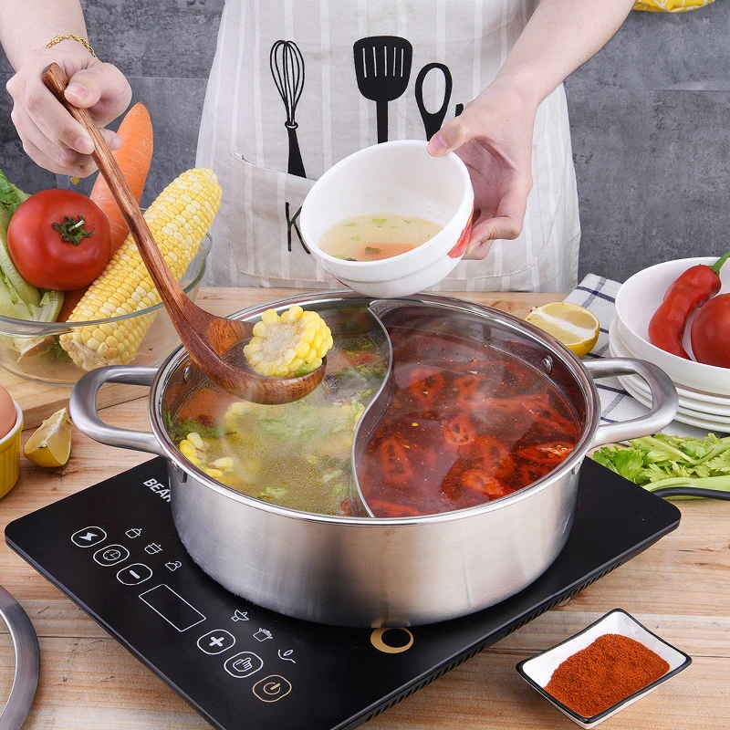Hot Pot Heated Boiler, Stainless Steel Pot, Two Flavor Pot, Food Containers, Easily Assembled, Restaurant Pot, Kitchen Utensils
Hot Pot Heated Boiler, Stainless Steel Pot, Two Flavor Pot, Food Containers, Easily Assembled, Restaurant Pot, Kitchen Utensils