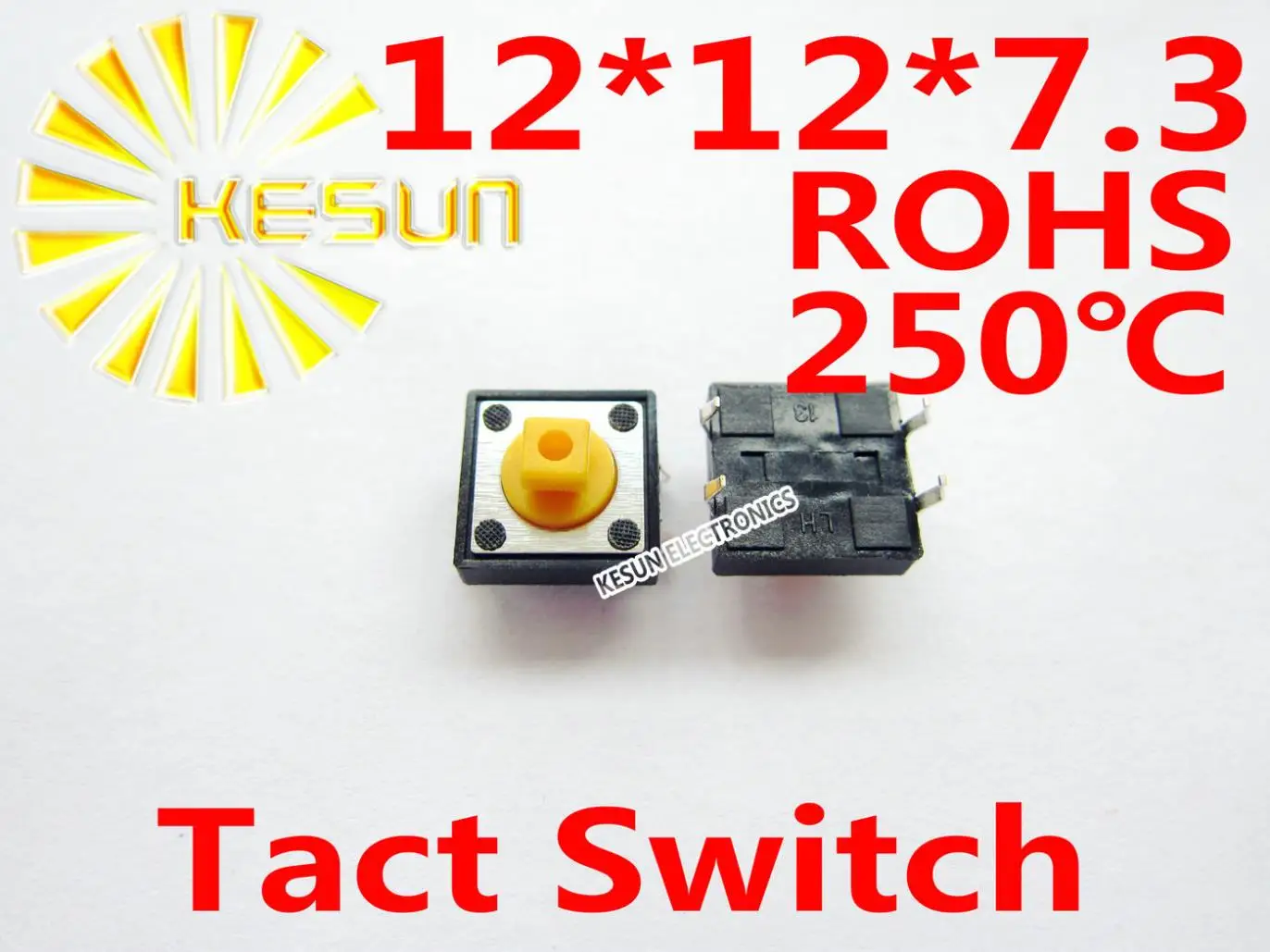 500PCS DIP 12X12X7.3MM Tactile Tact Push Button Micro Switch Momentary ROHS
500PCS DIP 12X12X7.3MM Tactile Tact Push Button Micro Switch Momentary ROHS