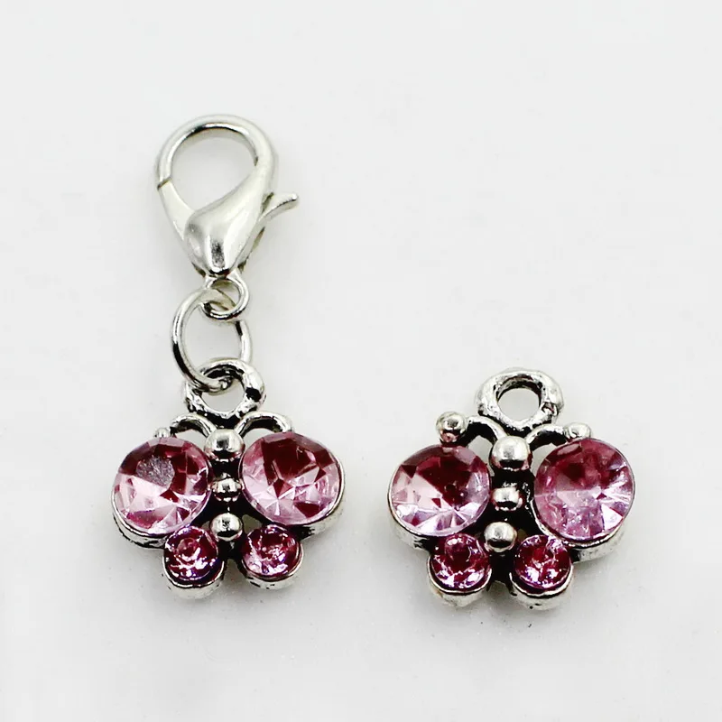 New Crystal Pink Butterfly 20pcs/lot Animals Dangle Charms Lobster Clasp DIY Jewelry Accessory Hanging Charms for Bracelets
New Crystal Pink Butterfly 20pcs/lot Animals Dangle Charms Lobster Clasp DIY Jewelry Accessory Hanging Charms for Bracelets