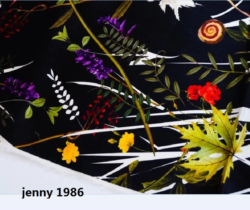 3D digital black bottom printing lavender leaf robe Chinese wind digital printing fabric elastic silk wholesale
3D digital black bottom printing lavender leaf robe Chinese wind digital printing fabric elastic silk wholesale