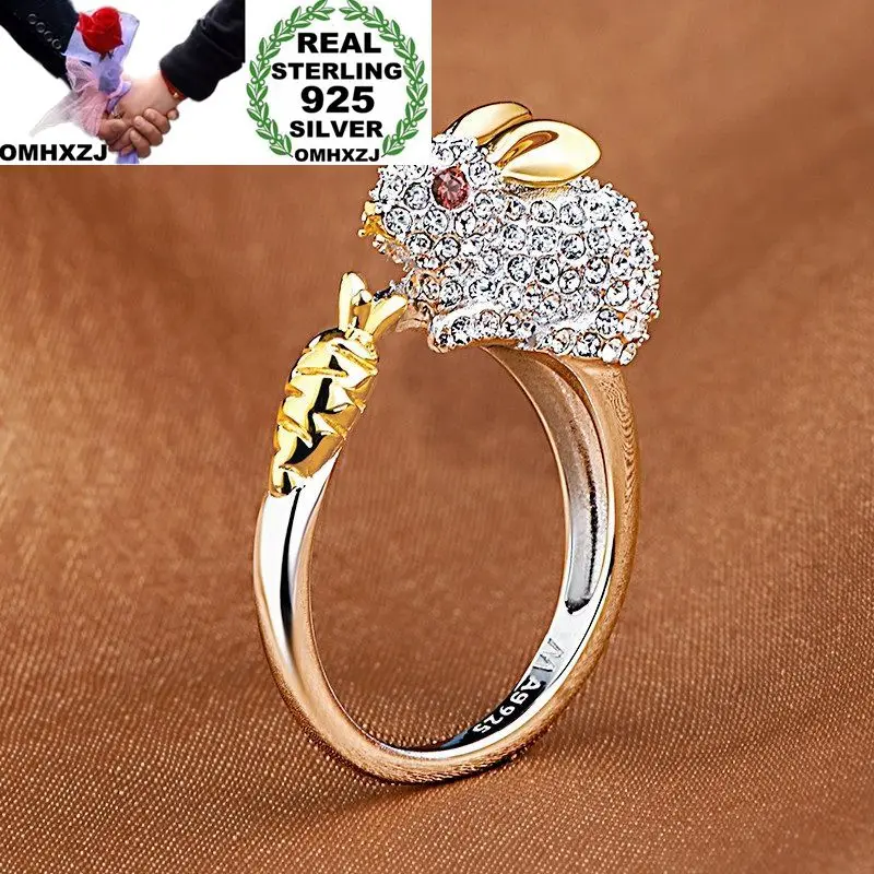 OMHXZJ Wholesale European Fashion Woman Man Party Gift Chinese Zodiac Zircon AG 925 Sterling Silver 18KT Yellow Gold Ring RR421
OMHXZJ Wholesale European Fashion Woman Man Party Gift Chinese Zodiac Zircon AG 925 Sterling Silver 18KT Yellow Gold Ring RR421