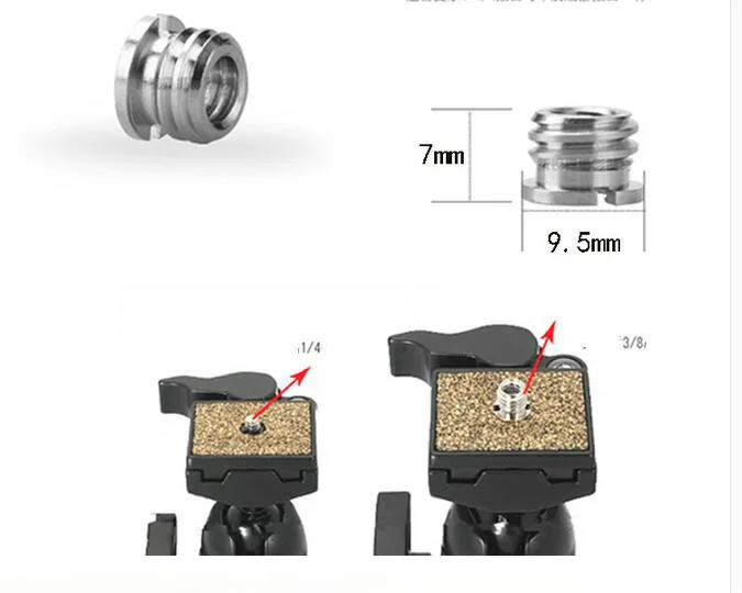5 pcs SmallRig 1/4" to 3/8" Convert Screw Adapter for Tripod DSLR Camera 1/4 to 3/8
5 pcs SmallRig 1/4" to 3/8" Convert Screw Adapter for Tripod DSLR Camera 1/4 to 3/8