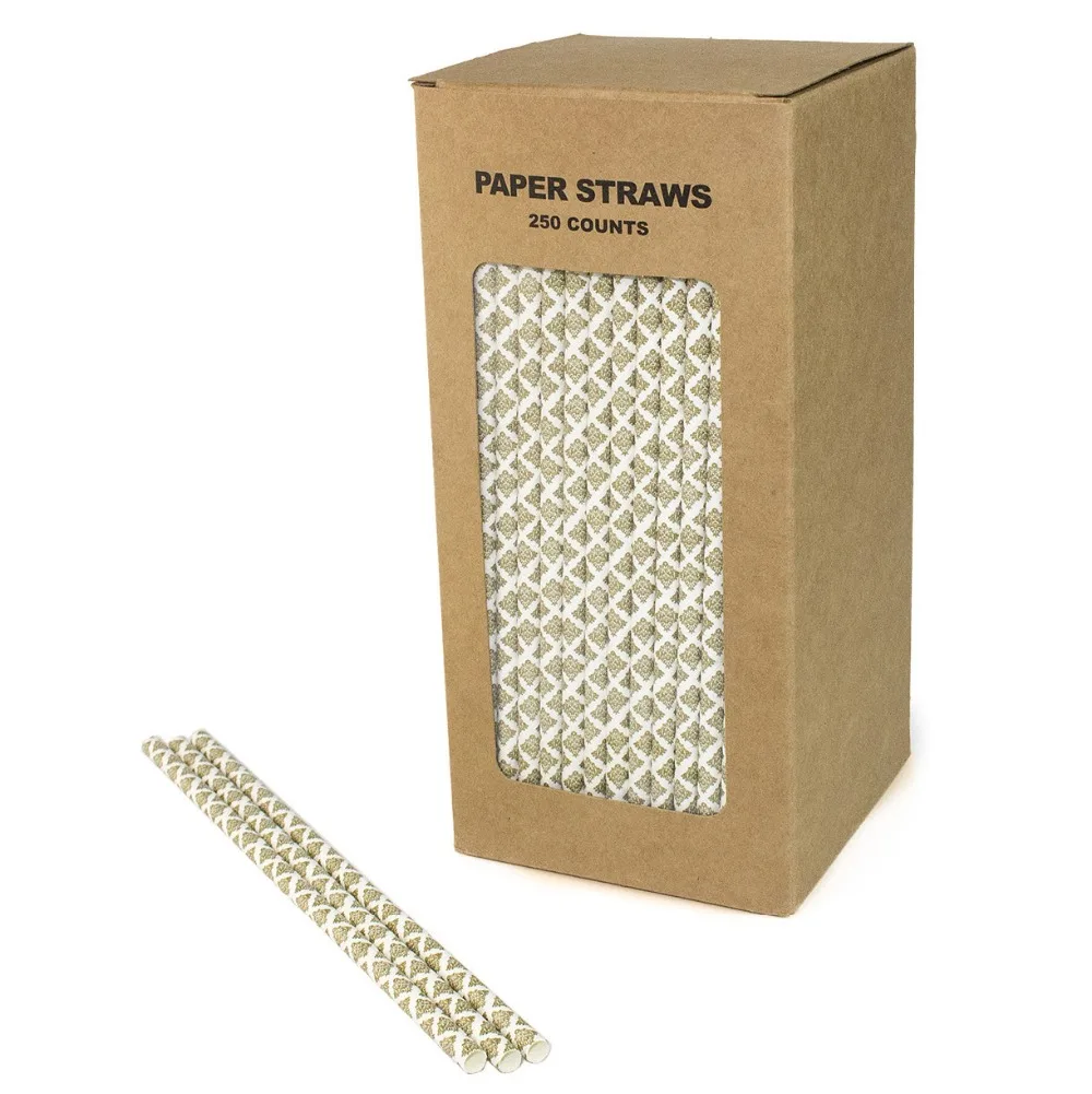 250 Pcs/box Gold Damask Paper Straws Bulk-Vintage Swirl Flower Holiday Wedding Birthday Party Drinking Restaurant Juice Cocktail
250 Pcs/box Gold Damask Paper Straws Bulk-Vintage Swirl Flower Holiday Wedding Birthday Party Drinking Restaurant Juice Cocktail