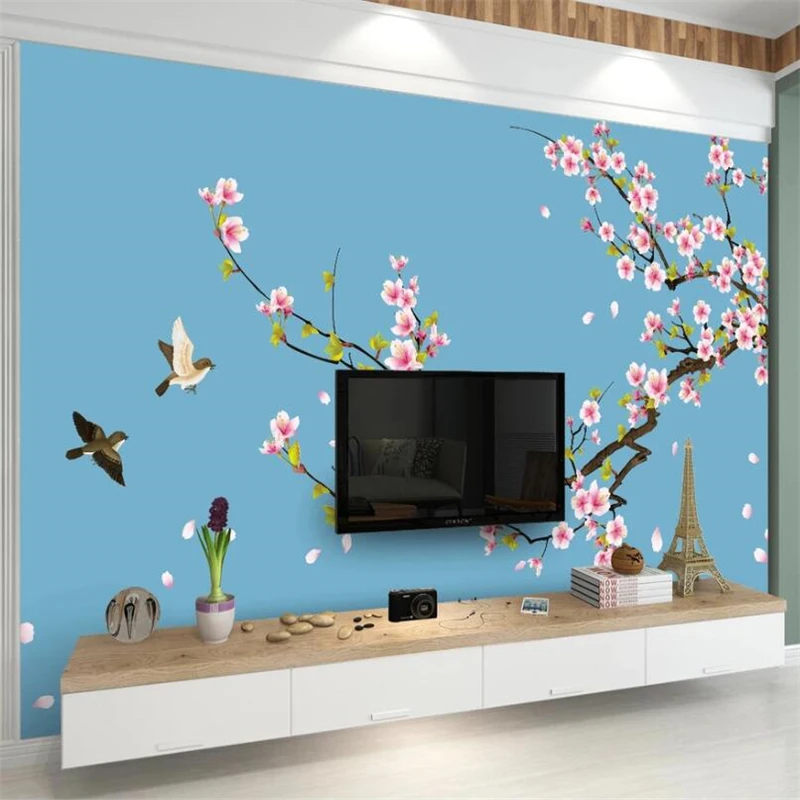 beibehang Custom wallpaper 3d murals elegant peach new Chinese hand-painted pen and flower tv background wall papers home decor
beibehang Custom wallpaper 3d murals elegant peach new Chinese hand-painted pen and flower tv background wall papers home decor