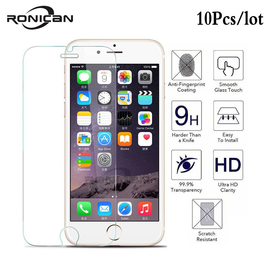 10Pcs Tempered Glass for iPhone 7 8 6 6s 5 5S SE 2020 Explosion Proof screen protector Film for iphone X XR XS Max 11 Pro Max
10Pcs Tempered Glass for iPhone 7 8 6 6s 5 5S SE 2020 Explosion Proof screen protector Film for iphone X XR XS Max 11 Pro Max