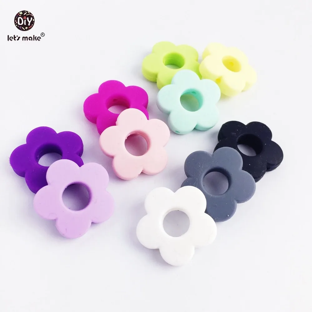 Let's make silicone beads flower holes 50pc silicone flower small 2.5cm DIY crafts teething beads candy color diy making beads
Let's make silicone beads flower holes 50pc silicone flower small 2.5cm DIY crafts teething beads candy color diy making beads