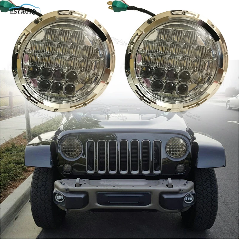7 Inch Headlight 75W 5D Round LED Projector Headlight LED Headlamp for Jeep Wrangler 2PCS
7 Inch Headlight 75W 5D Round LED Projector Headlight LED Headlamp for Jeep Wrangler 2PCS