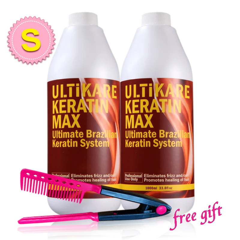 8% Formaldehyde Brazilian Keratin Treatment Straightening Shiny Smoothy Your Strong Dry Hair with Free Portable Red Comb
8% Formaldehyde Brazilian Keratin Treatment Straightening Shiny Smoothy Your Strong Dry Hair with Free Portable Red Comb