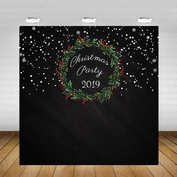 Christmas Leaves Garland Party Snow New Year Eve Black photography backgrounds Computer print party backdrops
Christmas Leaves Garland Party Snow New Year Eve Black photography backgrounds Computer print party backdrops