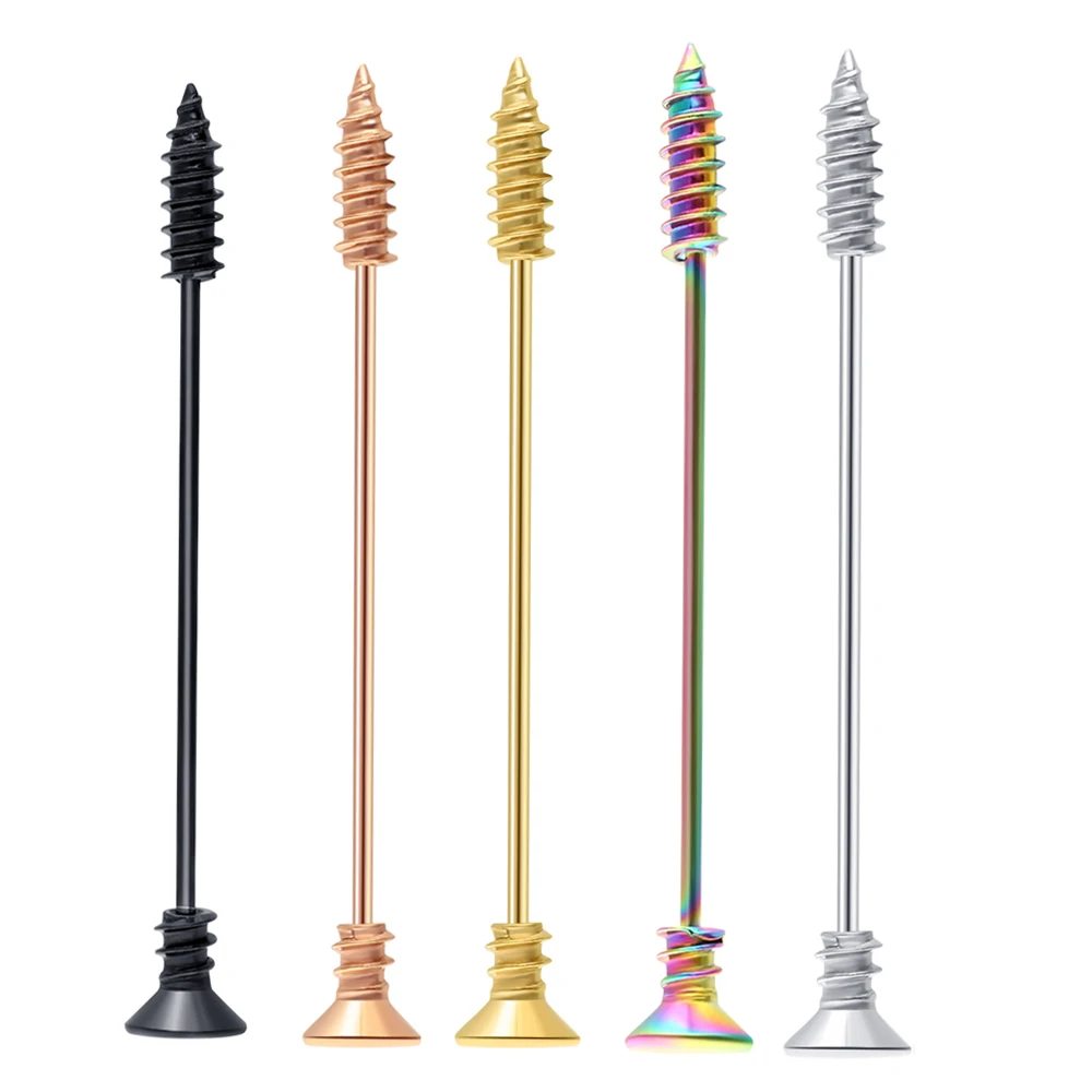 JUNLOWPY Surgical Steel 16 gauge Industrial Barbell Rings Screw Wholesale Ear Piercing Body Jewelry Cartilage Scaffold Earring
JUNLOWPY Surgical Steel 16 gauge Industrial Barbell Rings Screw Wholesale Ear Piercing Body Jewelry Cartilage Scaffold Earring