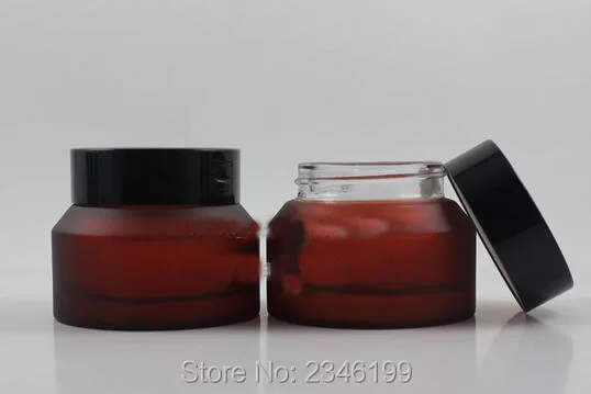 50G 50ML Glass Cosmetic Bottle, Skin Care Cream Packaging Jar, Rose Red Frost With Plastic Black Color Cream Jar, 12pcs/lot
50G 50ML Glass Cosmetic Bottle, Skin Care Cream Packaging Jar, Rose Red Frost With Plastic Black Color Cream Jar, 12pcs/lot