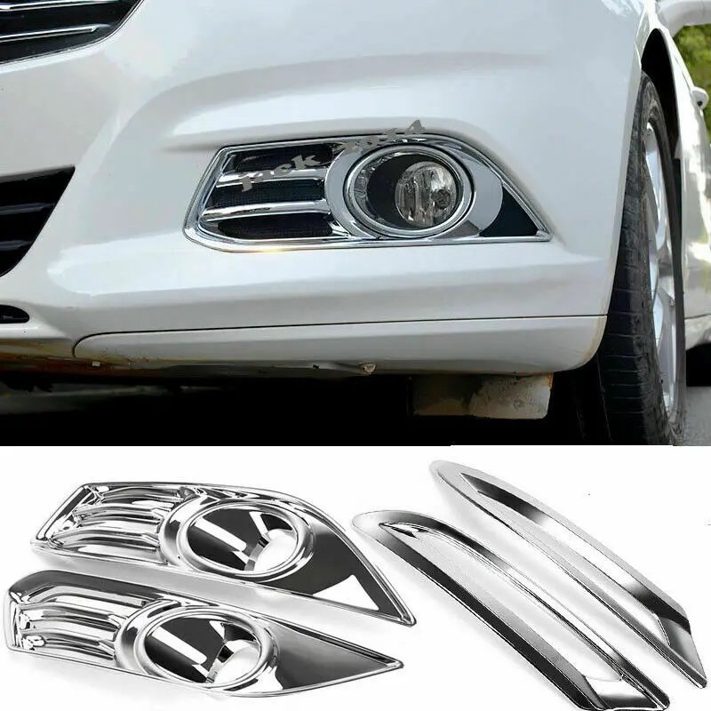 ABS Chrome Front+Behind Fog Light Lamp Cover Trim 4PCS/SET For FORD FUSION 2013 2014 2015
ABS Chrome Front+Behind Fog Light Lamp Cover Trim 4PCS/SET For FORD FUSION 2013 2014 2015
