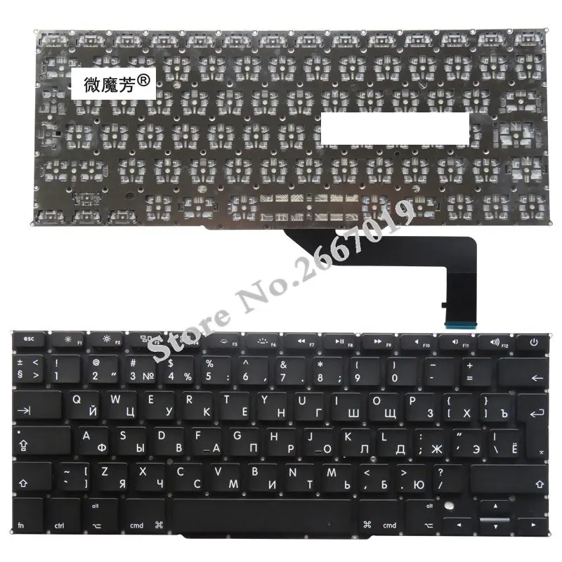 RU Black New Russian For Apple For Retina A1398 ME663 MGXA2 MGXC2 For Pro MC975 MC976 ME664 ME665 ME293 ME294 Laptop Keyboard
RU Black New Russian For Apple For Retina A1398 ME663 MGXA2 MGXC2 For Pro MC975 MC976 ME664 ME665 ME293 ME294 Laptop Keyboard