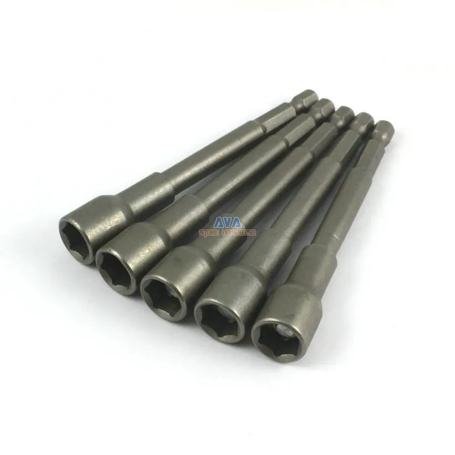 5 Pieces Magnetic 10mm Hex Socket Nut Setters Driver S2 Steel 1/4" Hex Shank 100mm Long
5 Pieces Magnetic 10mm Hex Socket Nut Setters Driver S2 Steel 1/4" Hex Shank 100mm Long