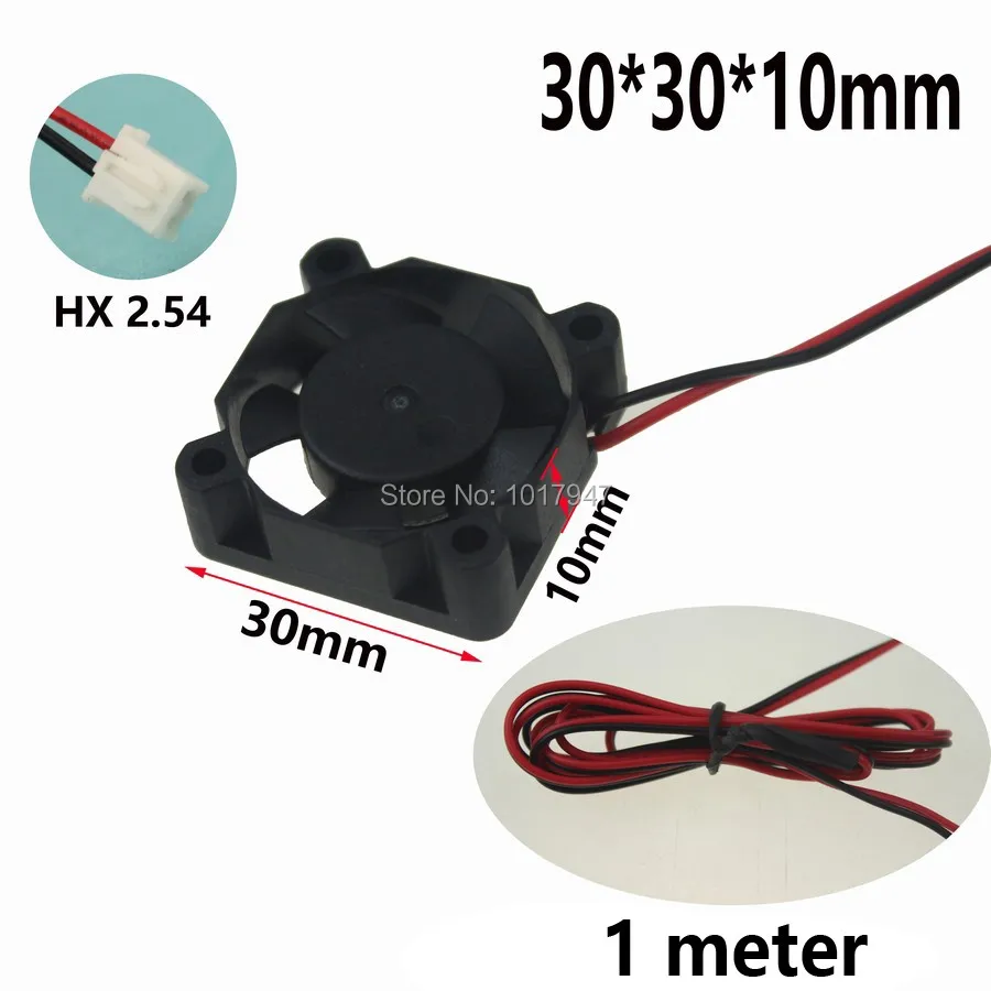 100PCS Lot Ball 3D Printer 12v 2Pin Cooling Fan 1Meter 30mm 30x10mm Extruder Electronics Prints
100PCS Lot Ball 3D Printer 12v 2Pin Cooling Fan 1Meter 30mm 30x10mm Extruder Electronics Prints