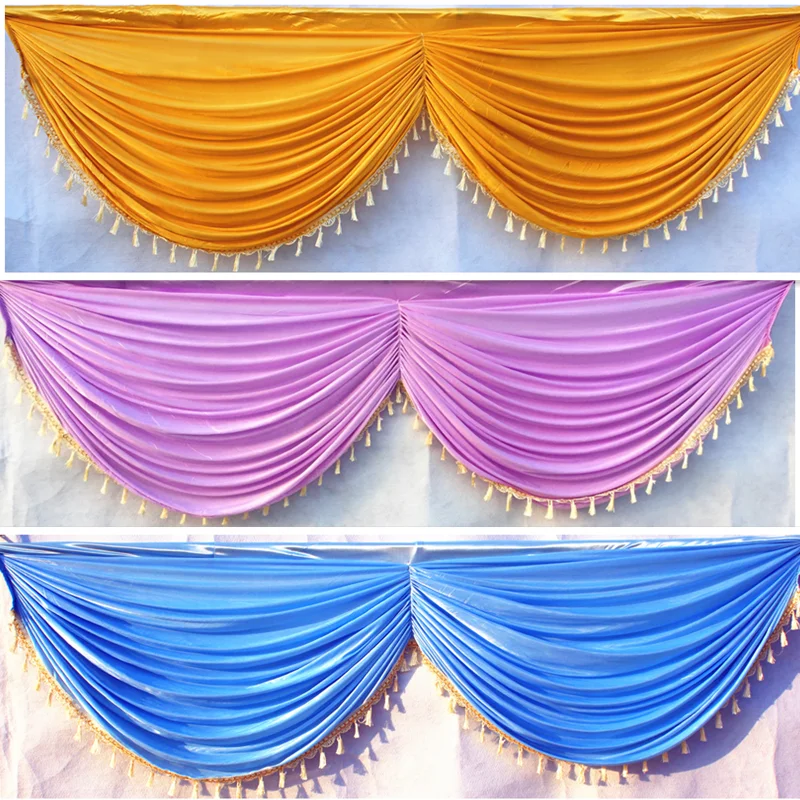 DHL Free Ice Silk 20ft wedding backdrop curtain swag wedding drape with tassel party backdrop decoration 6 meter long
DHL Free Ice Silk 20ft wedding backdrop curtain swag wedding drape with tassel party backdrop decoration 6 meter long