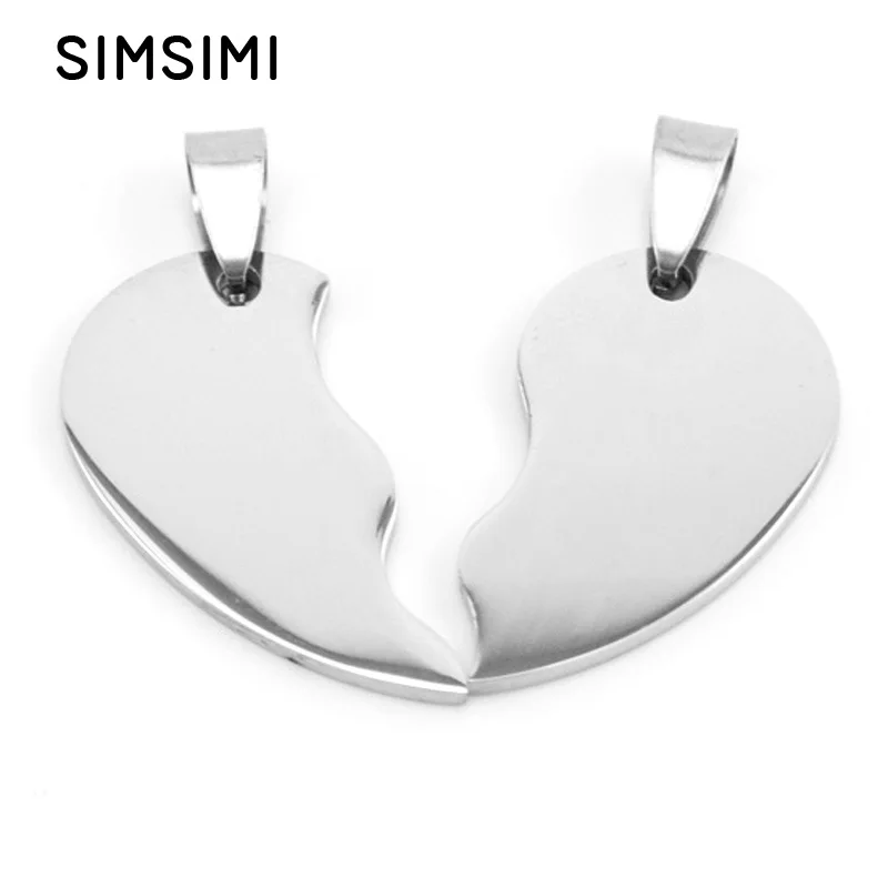 50couples Simsimi Couple's split heart stainless steel lover's pairs 2 in 1 jewelry pendant DIY making jewelry wholesale
50couples Simsimi Couple's split heart stainless steel lover's pairs 2 in 1 jewelry pendant DIY making jewelry wholesale