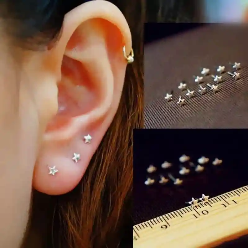 925 sterling silver Earrings Star Moon love butterfly flower gold small stud Earrings for Women fine Jewelry Brincos 2020 bijoux
925 sterling silver Earrings Star Moon love butterfly flower gold small stud Earrings for Women fine Jewelry Brincos 2020 bijoux