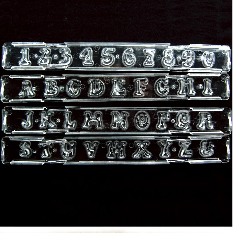 Kitchen Accessories 4PCS/SET Large Fondant Plastic Alphabet Letter Number Mold Cake Decorating Tools Set Baking Cookie Cutter
Kitchen Accessories 4PCS/SET Large Fondant Plastic Alphabet Letter Number Mold Cake Decorating Tools Set Baking Cookie Cutter