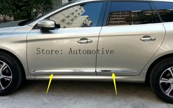 Chrome car door body lower cover mouldings 4pcs For Volvo XC60 2015 2014 2016 2017
Chrome car door body lower cover mouldings 4pcs For Volvo XC60 2015 2014 2016 2017