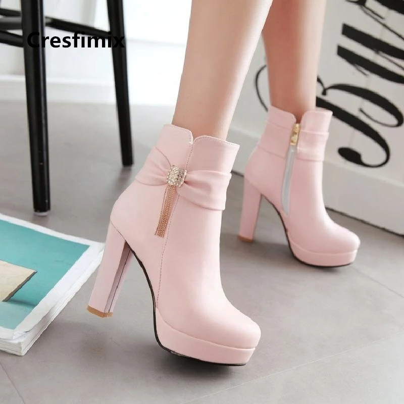 Cresfimix 2018 woman new fashion autumn & winter 10cm high heel boots lady casual plus size black boots cool leisure boots a2307
Cresfimix 2018 woman new fashion autumn & winter 10cm high heel boots lady casual plus size black boots cool leisure boots a2307