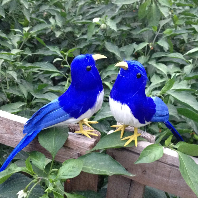 a pair of small simulation bird models foam&furs blue bird dolls gift about 22cm 1499
a pair of small simulation bird models foam&furs blue bird dolls gift about 22cm 1499
