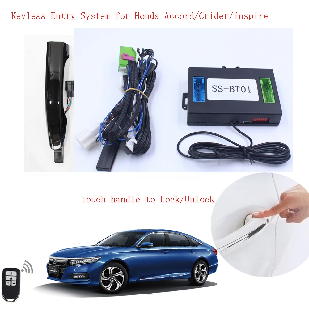 PKE Keyless Entry Keyless Go System for Honda Accord Sensor Handle Bar Unlock Lock No Change Key No Programmer Car Accessories
PKE Keyless Entry Keyless Go System for Honda Accord Sensor Handle Bar Unlock Lock No Change Key No Programmer Car Accessories
