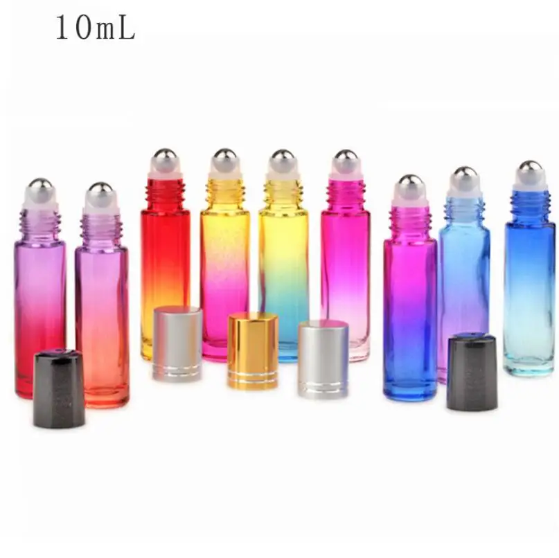 10ml Thick Glass Roll on Bottle with 3 Colors Cap Empty Roller Essential Oil Vials with Metal Roller Ball LX2506
10ml Thick Glass Roll on Bottle with 3 Colors Cap Empty Roller Essential Oil Vials with Metal Roller Ball LX2506