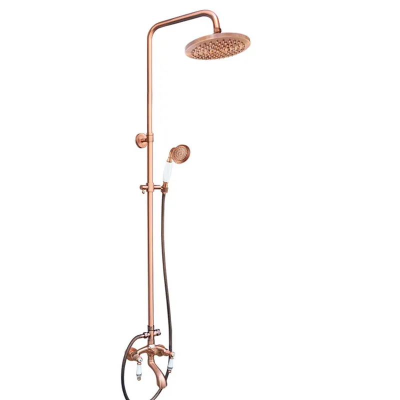 Antique Red Copper Brass Bathroom Shower Faucet Set Bathtub Shower Faucet Bath Shower Tap Rainfall Shower Head arg536
Antique Red Copper Brass Bathroom Shower Faucet Set Bathtub Shower Faucet Bath Shower Tap Rainfall Shower Head arg536
