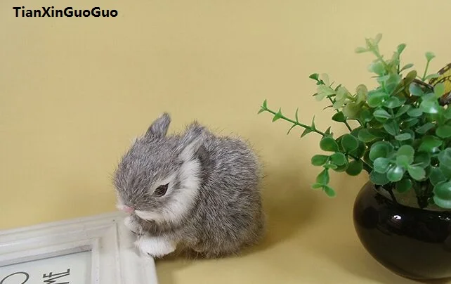 simulation gray rabbit hard model polyethylene&furs lovely rabbit about 13x10cm craft home furnishing decoration gift s1321
simulation gray rabbit hard model polyethylene&furs lovely rabbit about 13x10cm craft home furnishing decoration gift s1321