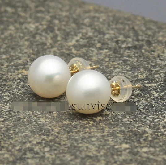 FREE shipping Fashion 14k/20 yellow gold stud AAA 8-9mm white perfect circle pearl earrings,
FREE shipping Fashion 14k/20 yellow gold stud AAA 8-9mm white perfect circle pearl earrings,