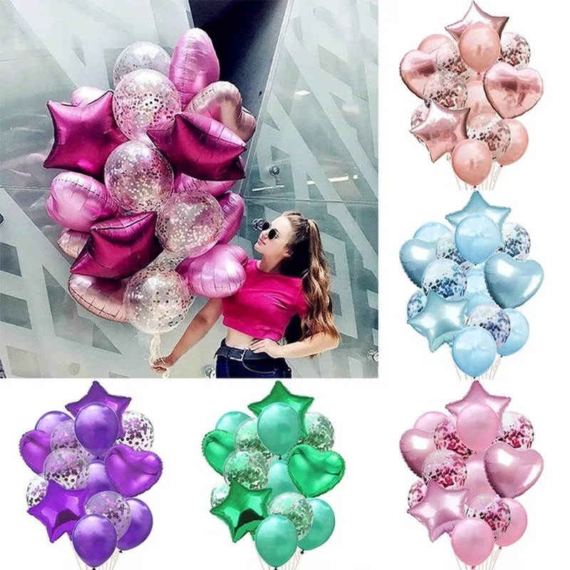 6/14pcs 12inch Latex 18inch Foil Multi Air Balloon Helium Happy Birthday Party Decorations Wedding Festival Balon Party Supplies
6/14pcs 12inch Latex 18inch Foil Multi Air Balloon Helium Happy Birthday Party Decorations Wedding Festival Balon Party Supplies