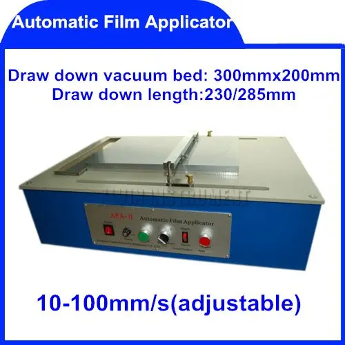 Automatic Film Applicator (Coater) coaters application applicators 10-100mm/s Draw down length:230/285mm Free Shipping
Automatic Film Applicator (Coater) coaters application applicators 10-100mm/s Draw down length:230/285mm Free Shipping
