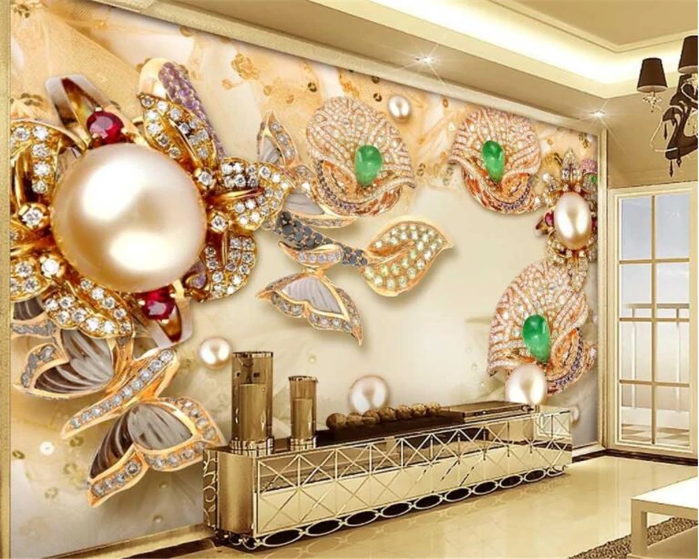 beibehang Fashion Golden Wall paper papier peint mural Stereo Gold Glasses Diamond Flowers Jewelry wallpaper for walls tapety
beibehang Fashion Golden Wall paper papier peint mural Stereo Gold Glasses Diamond Flowers Jewelry wallpaper for walls tapety