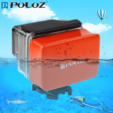 PULUZ Per Go Pro Accessori Float Floaty Box Block Boa Spugna W/3 M Adesivo Anti Lavello Sticker per GoPro Telecamere Sport Acquatici