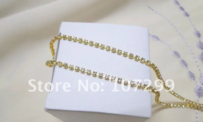 FREE SHIPPING--TRACKING No.--10yd 2mm A-Grade Rhinestone Gold Diamante Chain Craft
FREE SHIPPING--TRACKING No.--10yd 2mm A-Grade Rhinestone Gold Diamante Chain Craft